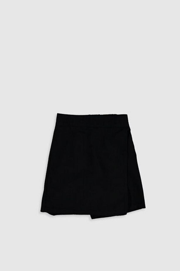 Your Fashion Style'dan Beli Lastikli Basic Kız Çocuk Siyah Şort Etek - 1