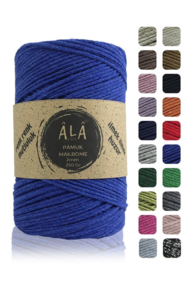 Koton Cotton Macrame Cord 2mm Cotton Chain Macrame Bag Cord Supla Cord Cotton Cord 250 Grams