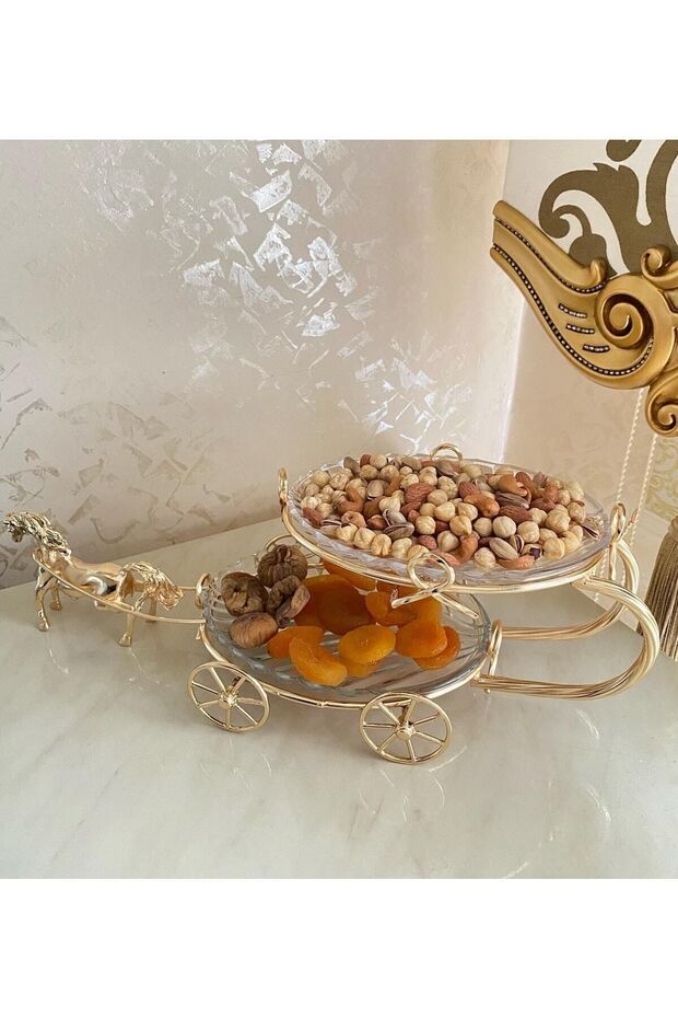 Çift Katlı Atlı Sunumluk Ikramlık - 5