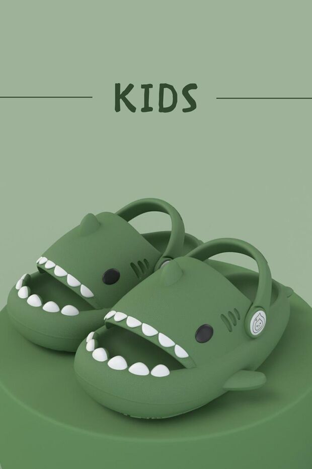Hipnotico Kids Shark Slippers Sandals Shark Slides Sandals