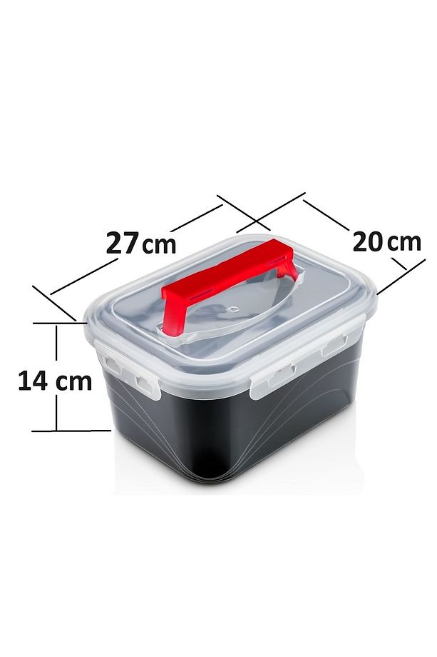 Tuttobox, Çok Amaçlı Organizer Kapaklı Takım Kutusu Kilitli, Kulplu, Takı Kutusu, Dikiş Seti Kutusu - 4