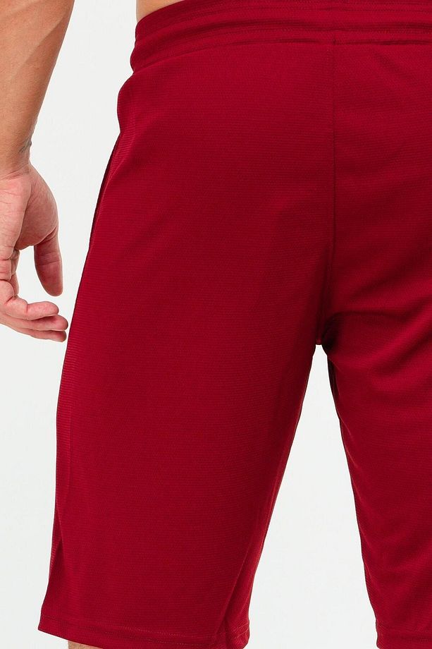 Bordo Regular Örgü Desen Micro Erkek Şort Xe0213 - 5