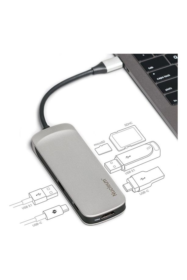 Nucleum Macbook Usb/microsd/hdmı Apple Dönüştürücü (c-hubc1-sr-en) - 2