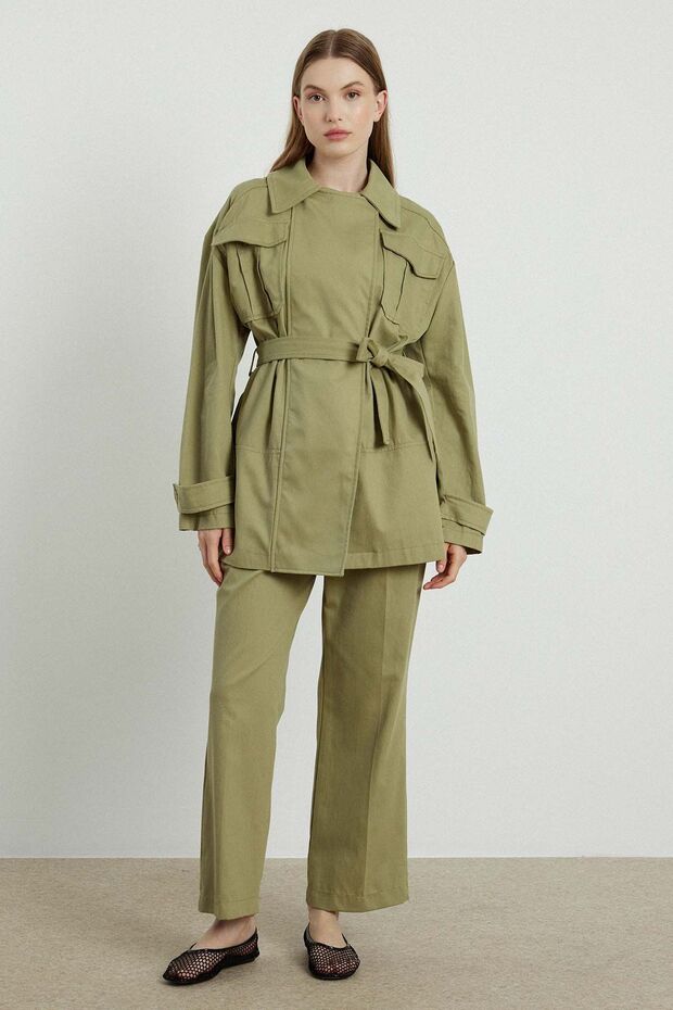 Gabardine Pants - Çağla