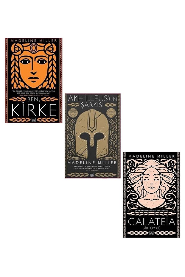 Madeline Miller 3'lü Set ( Ben, Kirke # Akhilleus'un Şarkısı # Galateia)