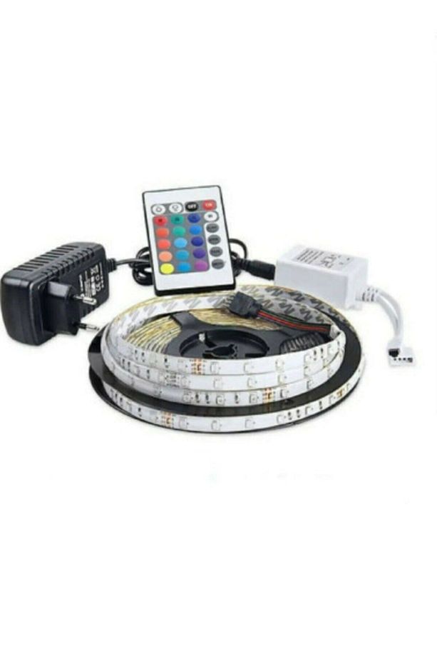 Şerit Led Rgb 24 Tuşlu Kumandalı 5050 Smd 5 Metre 3 Çip Tam Set - 7