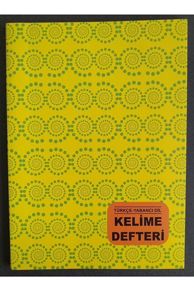 كتاب كلمات مقاس A5 - لغة تركية وأجنبية قطعة واحدة