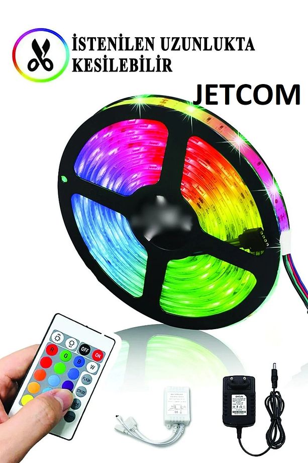 Smart Led 10 Metre Sese Duyarlı Kumandalı Bluetooth Ile Telefona Bağlanabilir Yeni Nesil Şerit Led - 7