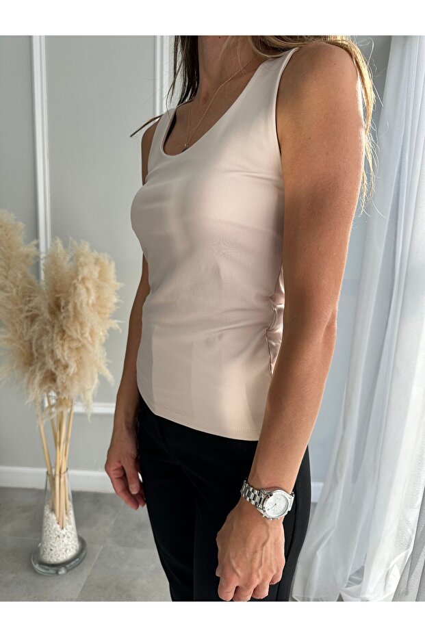 Kalın Askı Basic Atlet-Bej - 2