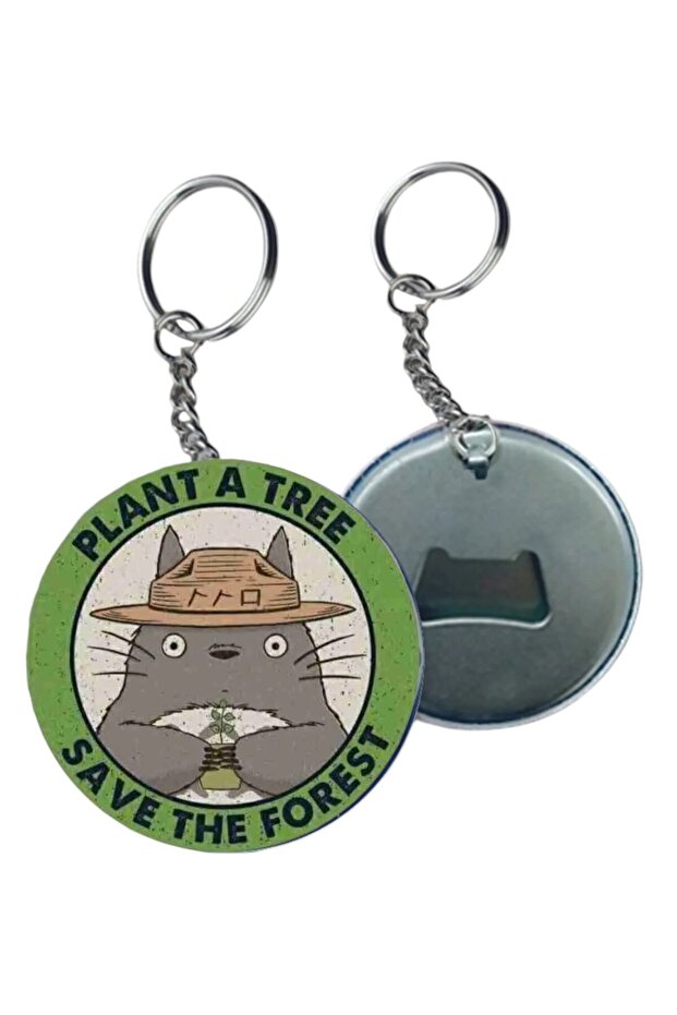 سلسلة مفاتيح منقوشة على شكل رسوم متحركة Totoro
