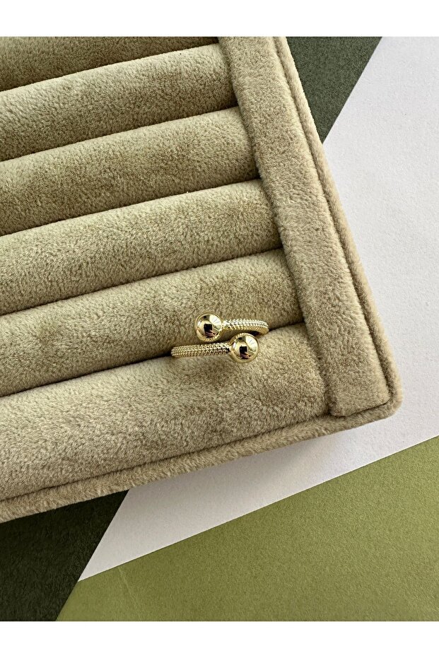 Çift Toplu Gold Yüzük - 1