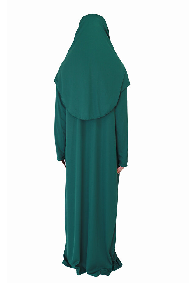 Kabe Green Zippered Prayer Dress