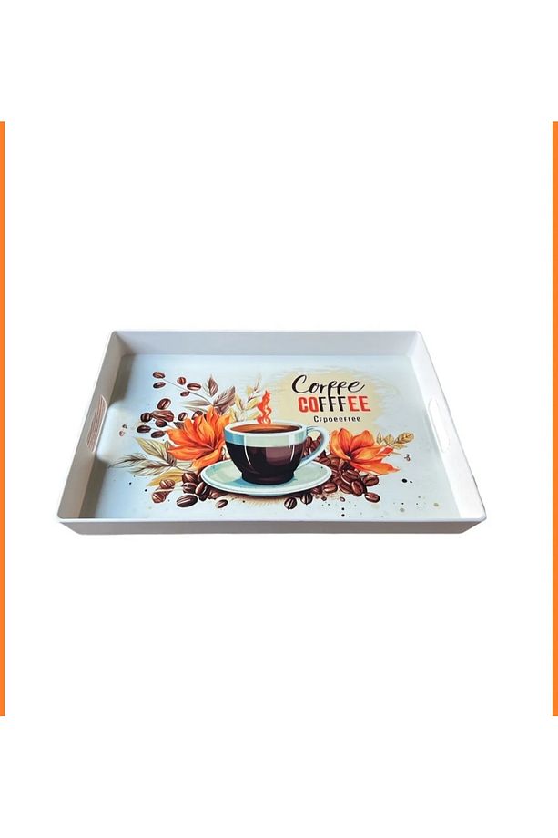 Çay Tepsisi - Kahve Tepsisi - Sunum Tepsisi 37 X 27 cm - 3