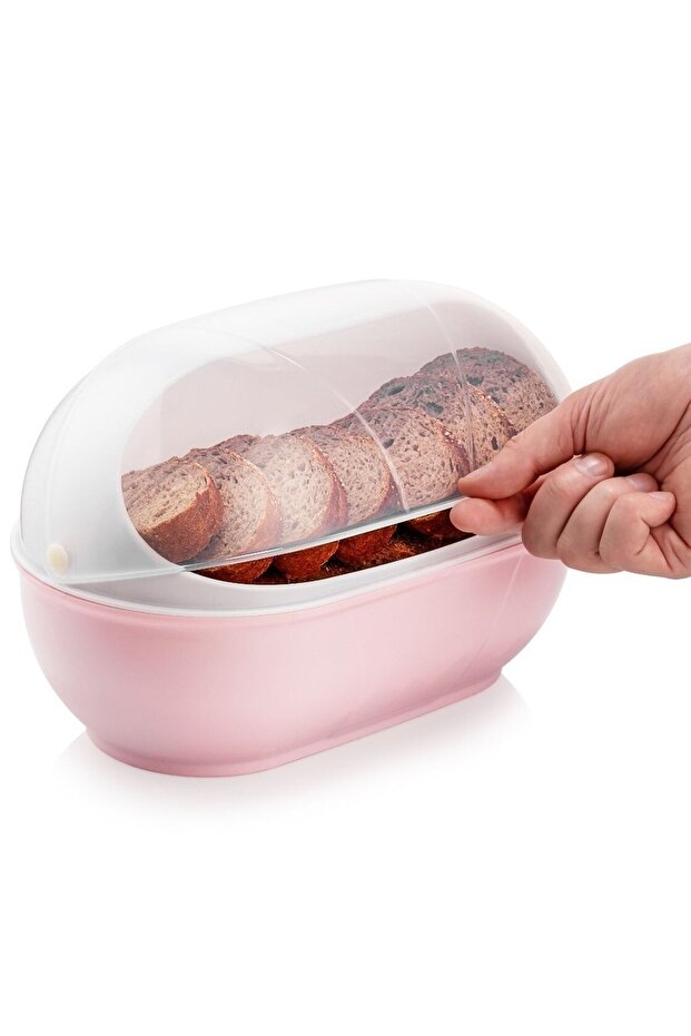 Bread Basket/Bread Box Storage Container with Gray Lid - 3