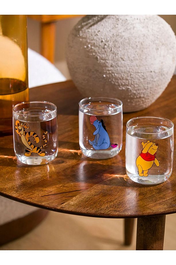 LCW HOME Winnie The Pooh Baskılı Cam Bardak 3'lü 280 Ml - 3