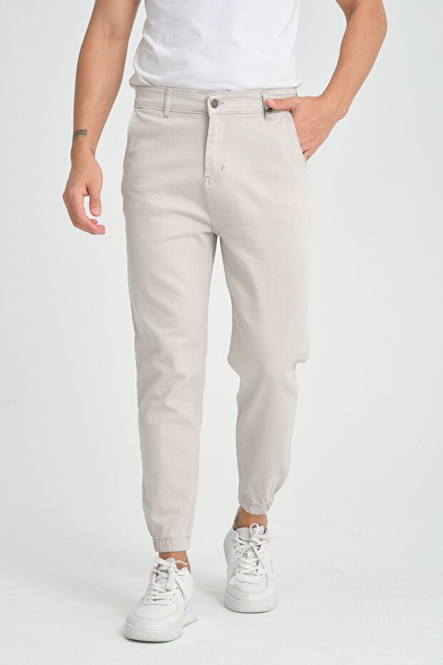 Men's Jeans with Elastic Cuffs
