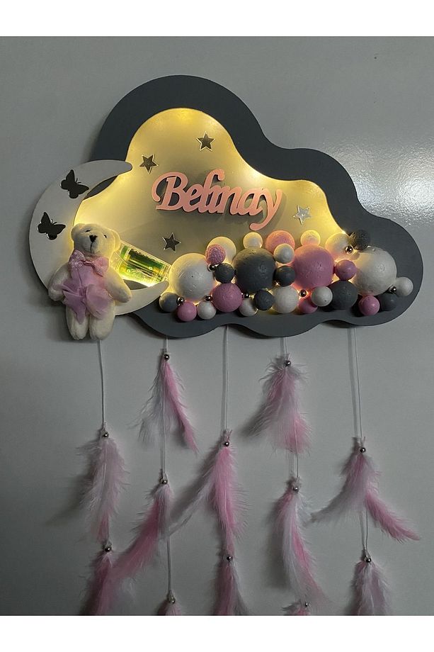 Ledli Bulut Bubble Bebek kapı süsü - 3