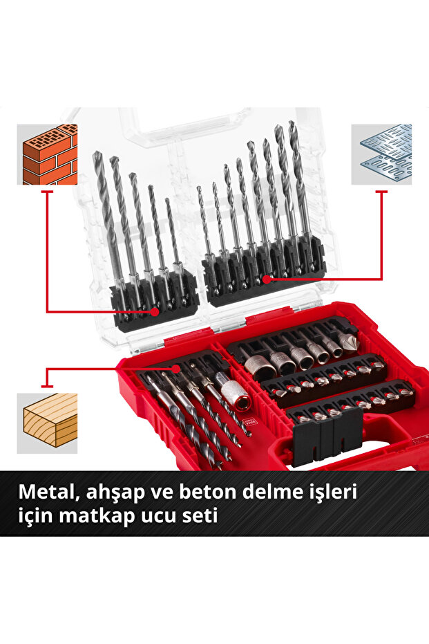 L-CASE 40 parçalı uç ve matkap seti - 6