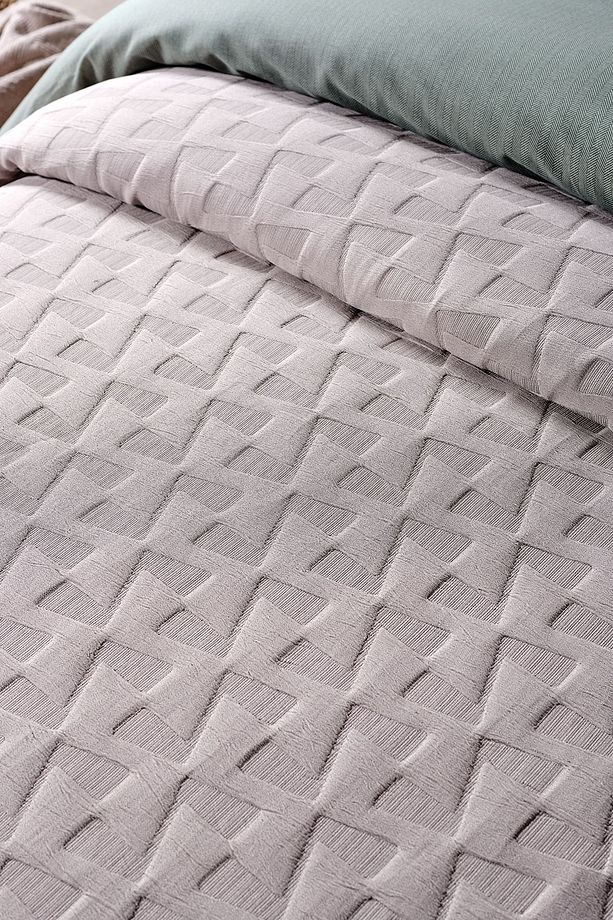Arya Tek Kişilik Yatak Örtüsü - Vizon - 4