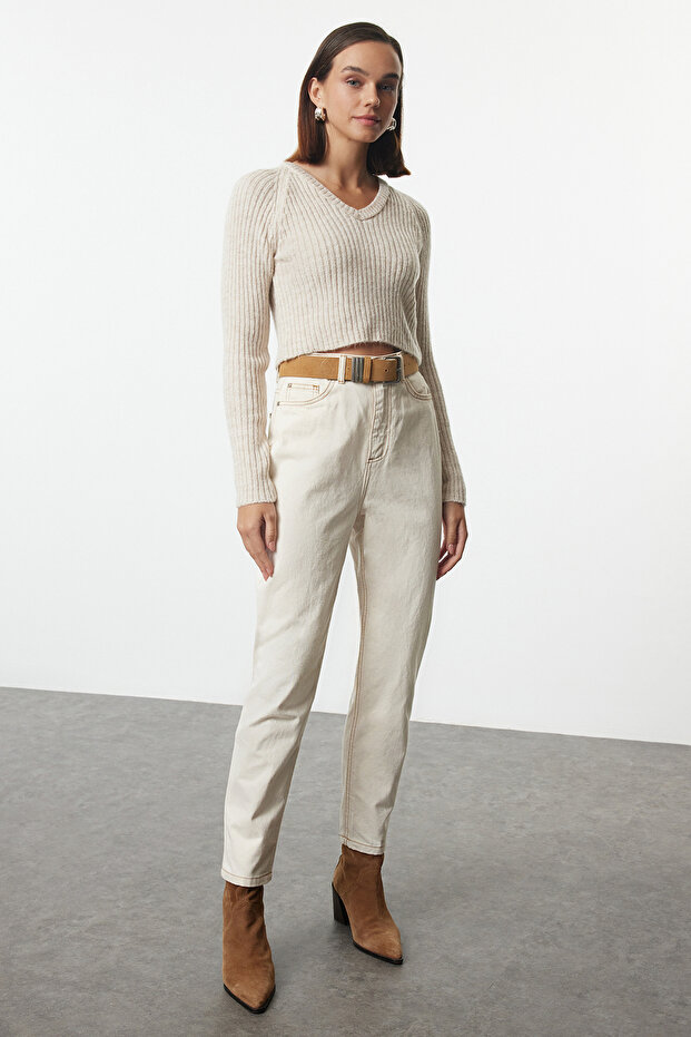 Stone Crop Basic-Strickpullover mit weicher Textur TWOAW22KZ1453 - 2