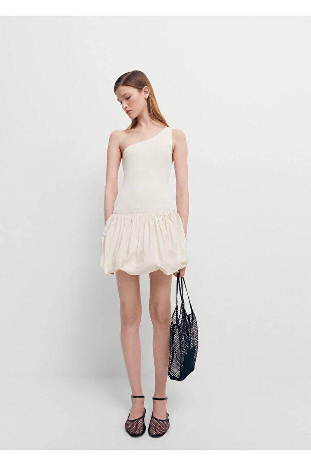 Kısa kabarık etekli elbise - 2