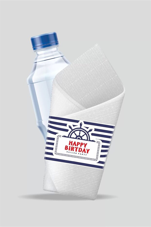 Sailor Themed Napkin Wrap 16 Pack