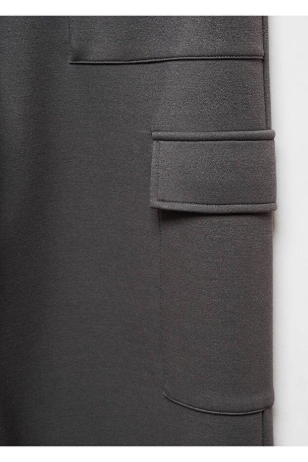 Beli elastik kargo pantolon - 7