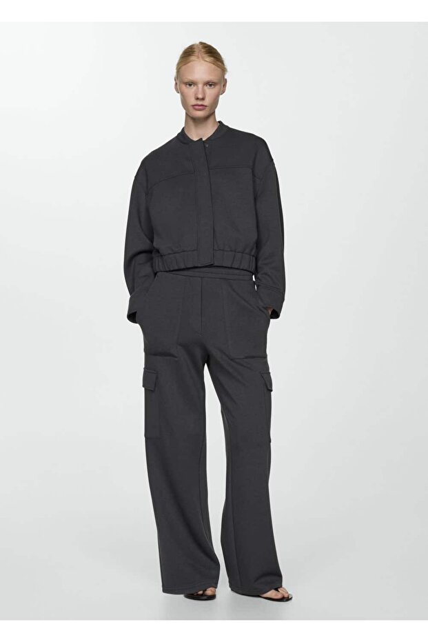 Beli elastik kargo pantolon - 2