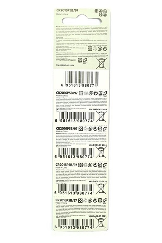 Phılıps Cr2016 3volt Lithium Pil 5adet - 4