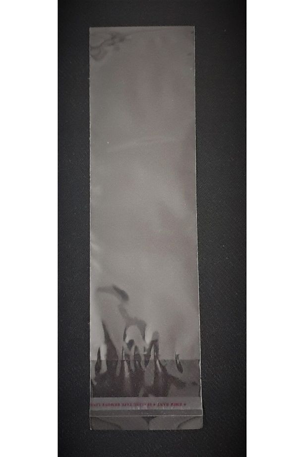 Şeffaf Yapışkanlı Poşet - Opp Kendinden Yapışkanlı Jelatin Parlak Poşet 8x30 Cm - 100 Adet - 1