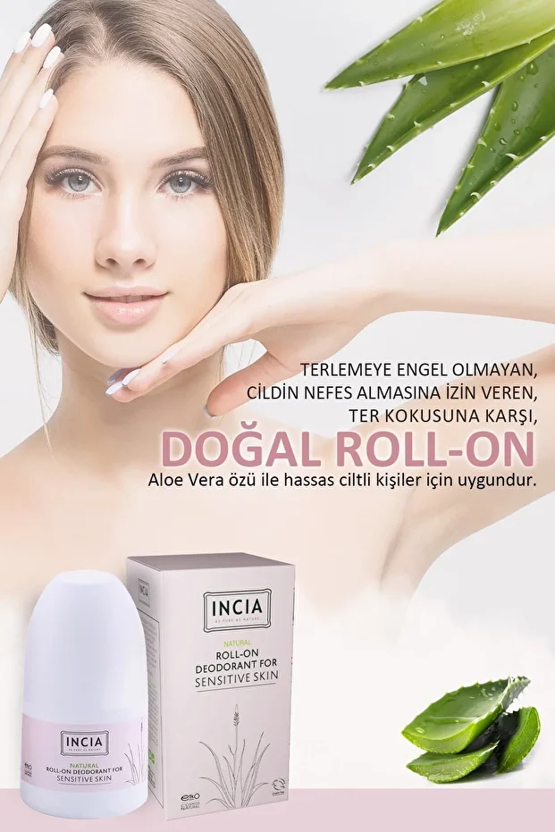 %100 Doğal Roll On Deodorant Hassas Ciltler İçin Ter Kokusu Önleyici Lekesiz 50 ml - 6