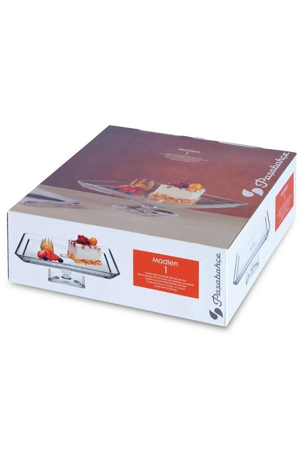 Madlen Kare Ayaklı Servis Tabağı Fma04996 - 3