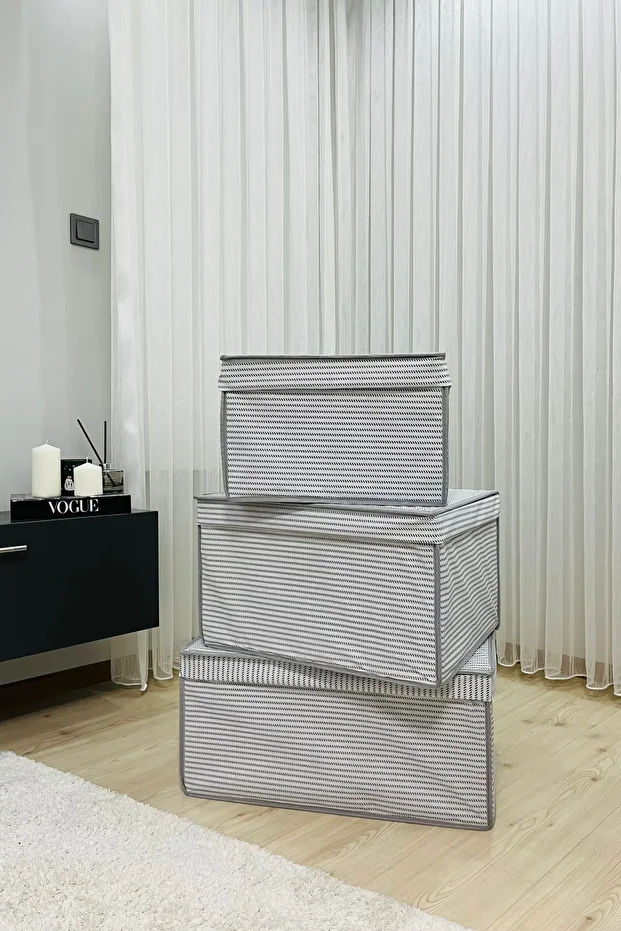 3 Adet Mi?ni? Kutu Hurç Düzenleyi?ci? Oyuncak Kutusu Organi?zer Kutu Saklama Kutusu  40x30x25 - 1