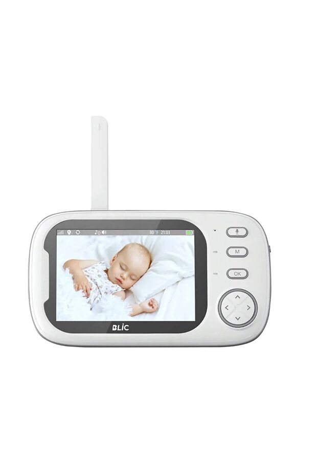 Bebek Monitörü LCD Ekranlı | Gece Görüşlü İzleme Kamerası | 8 Ninni ve Oda Isı Kontrollü Sistem - 3