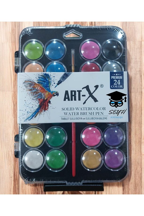 ART-X Sulu Boya Canlı Renkler Profesyonel Pigment 12-24-36-48 RENK SEÇENEKLERİYLE - 1