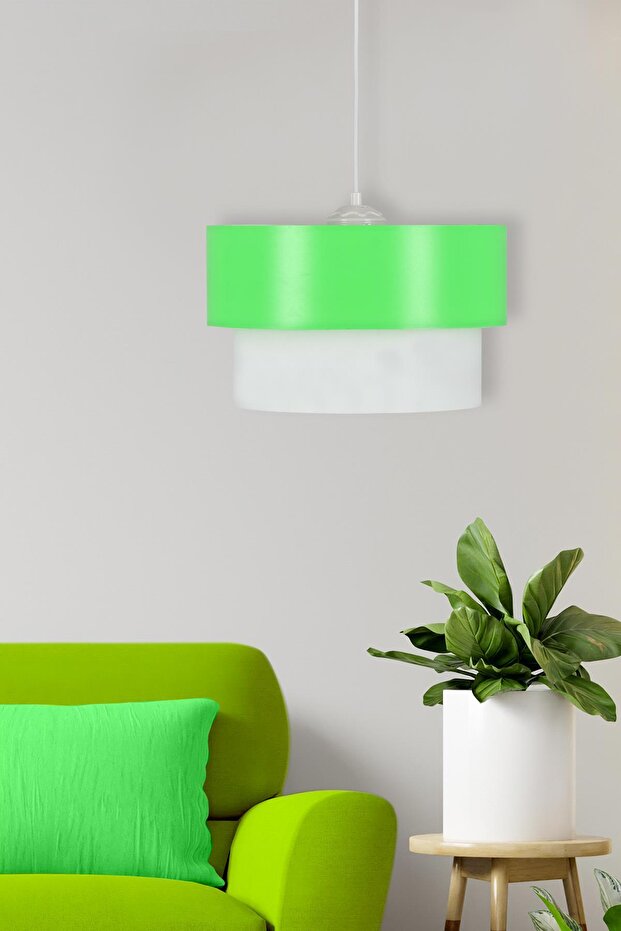 Melon Pasta Yeşil Beyaz Avize - 1