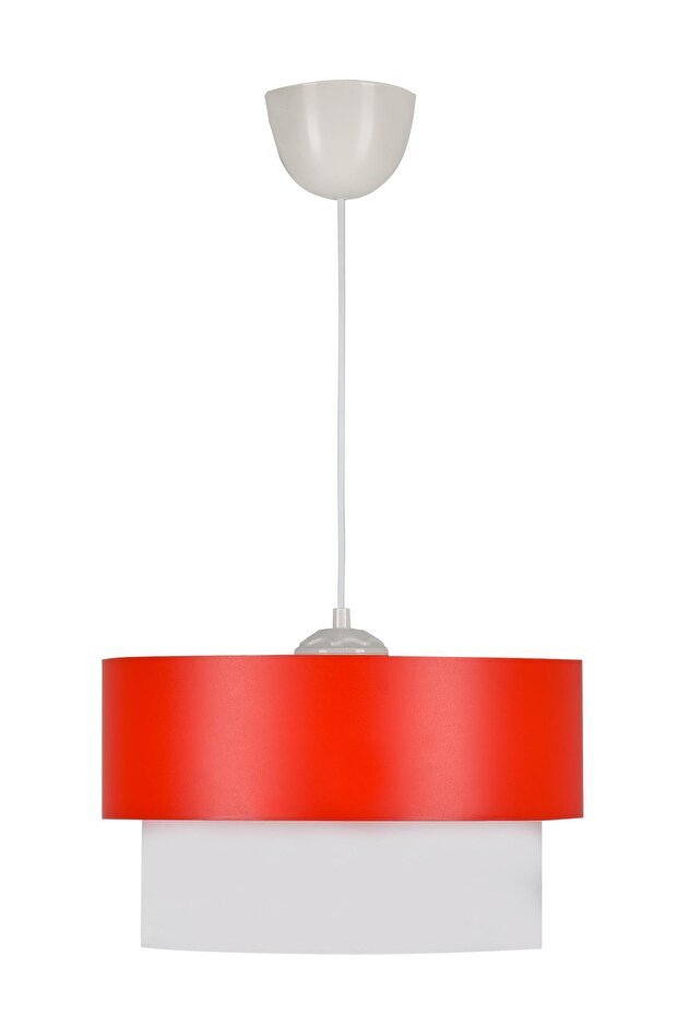 Melon Pasta Kırmızı Beyaz Avize - 2