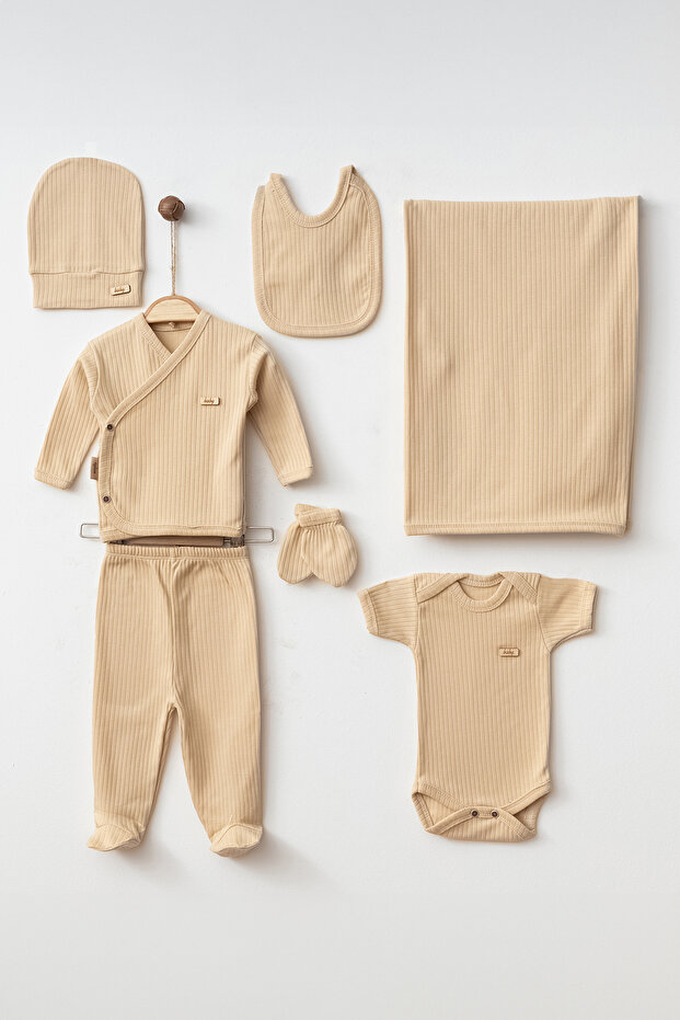 Baby 7-piece basic newborn hospital outfit set yk78683