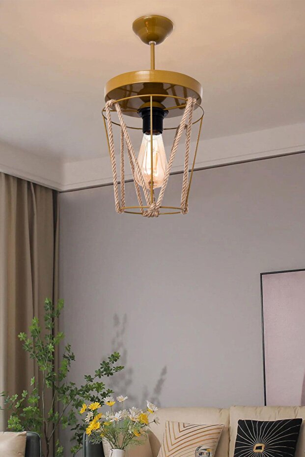 Künye Tekli Avize Kahverengi - 1