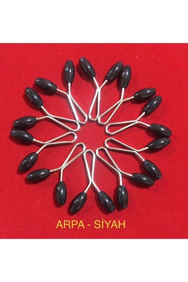 مشابك وشاح 12 قطعة - موديل أربا أسود