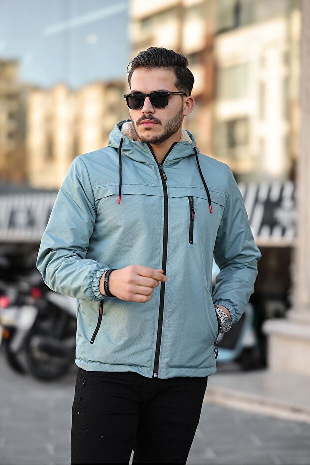 سترة فروي مقاومة للبرد والرياح للرجال - 2