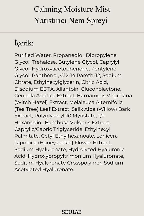 Calming Moisture Mist - Yatıştırıcı Nem Spreyi 100ml - 8