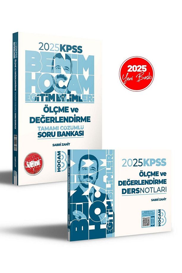 2025 KPSS Eğitim Bilimleri Ölçme ve Değerlendirme Ders Notları ve Tamamı Çözümlü Soru Bankası Seti - 1