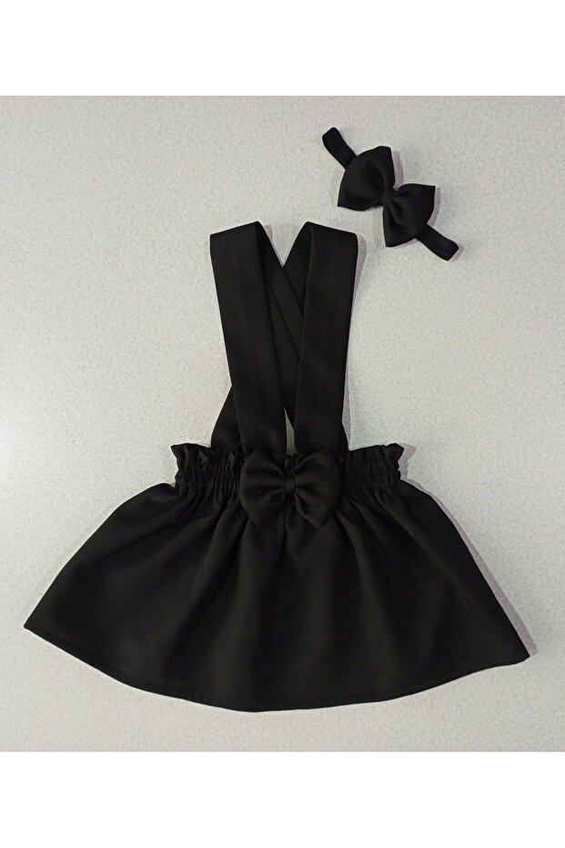 Black Crepe Dress and Bandana