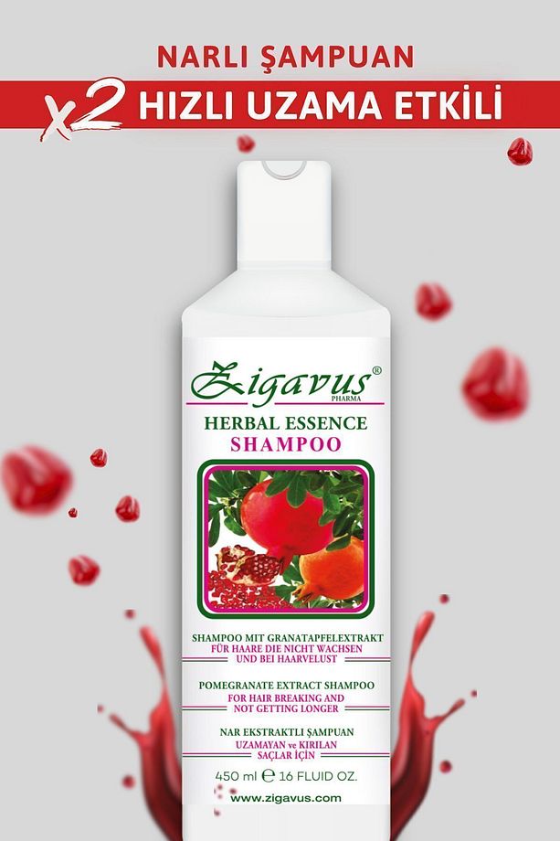 Hızlı Saç Uzatmaya Yardımcı Narlı Şampuan, Kırılan Saçlar Için Onarıcı Bakım 450ml - 2