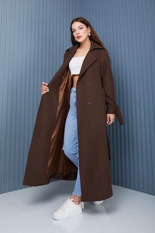Parrot oversized trench coat