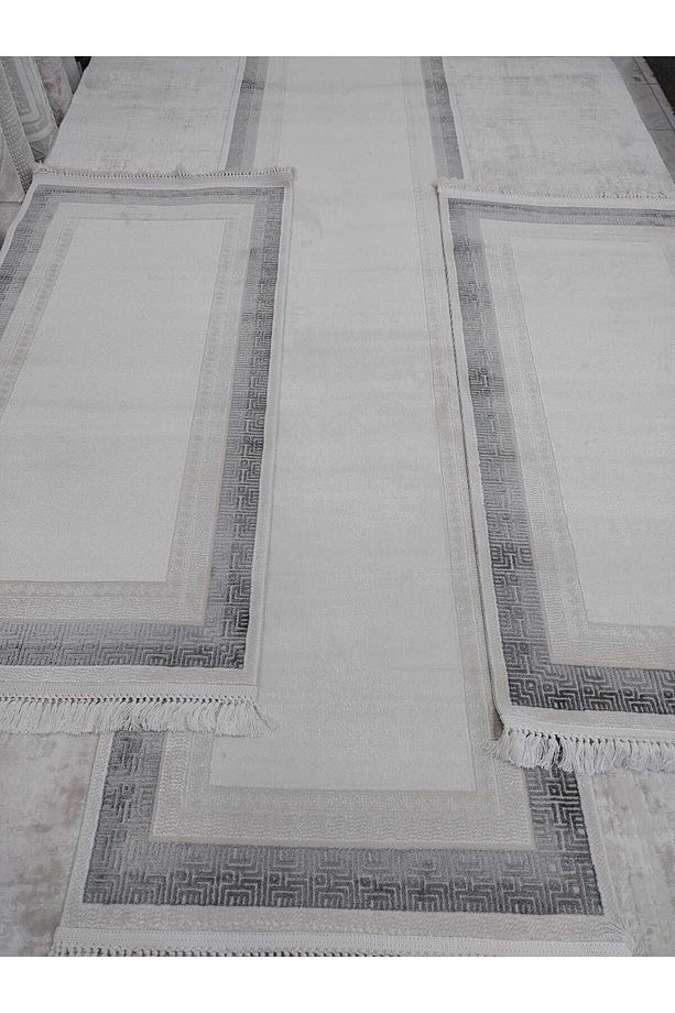 %100 bambu 3'lü yatak odası halısı takımı seti - 1