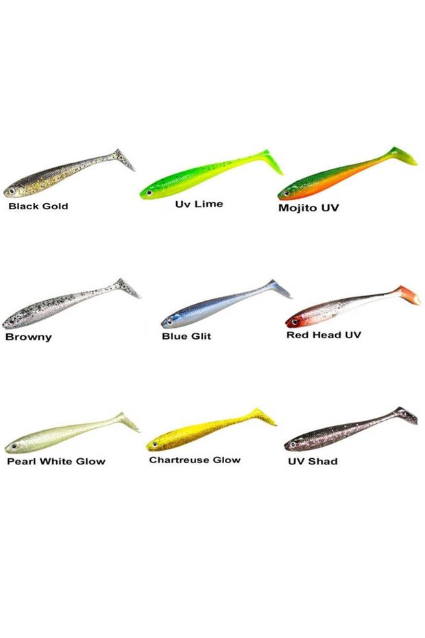 Panic Shad 9cm 5.5gr Silikon Yem 3 Adet Chartreuse Glow - 2