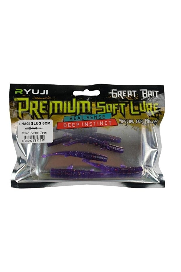 Unagi Slug 8 Cm Silikon Yem (7 Adet) - 1