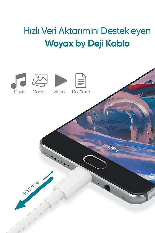 By Deji Samsung Galaxy A11 A21 A31 A51 A02s A12 A13 A32 Uyumlu Hızlı Şarj Aleti 18w Type-c - 4